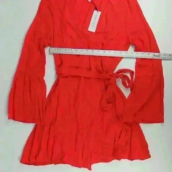 BCBGeneration Womens S Bell-Sleeve Top NWT $108 - Picture 6 of 7